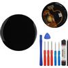 E-YIIVIIL Nuovo display di ricambio compatibile con Garmin Vivoactive 5 42 mm 1.2 Smartwatch LCD Display Touch Screen Assembly with Tools Black