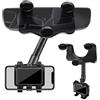 Sweetone Supporto per Telefono Specchietto Retrovisore, Porta Cellulare Auto Specchietto Girevole a 360° e Retrattile, Supporto Telefono Auto Universale per Smartphone da 3 a 7 Pollici