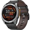 BOJYS Pelle Cinturino per Garmin Fenix 7, 22mm QuickFit in Pelle Cinturino per Fenix 8 47mm/FEnix 7 Pro/7 Solar/7 Pro Solar/6/6 Pro/6 Solar/5/5 Plus/Forerunner 965/955/945/935/Instinct Solar/Instinct 2