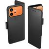 Aiziki Custodia per Honor 600/Honor 600 Pro 5G, Copertura Protettiva in Pelle PU Premium, Pieghevole, Aspirazione Magnetica, Prevenzione Delle Cadute, Carta Fessura - Nero