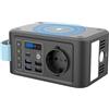 CAPTOK Power Station 230 V con presa di corrente, 88,8 Wh, caricatore senza fili, 10 W, generatore solare da 120 W, USB LED per campeggio, attività all'aperto, emergenza