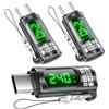 DuHeSin Adattatore USB C da 240 W, tester misuratore di potenza (confezione da 3) - Display digitale a LED, connettore di prolunga tipo C maschio a femmina per 1Phone 15/16, MacBook, iPad e altri cavi
