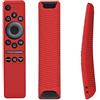 Szaerfa Custodia protettiva per Samsung Smart TV BN59-01312A/01312B Telecomando, Cover Protettiva di Ricambio per Telecomando Intelligente Antiurto in Silicone (rosso)