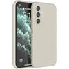 HAFFAN Custodia in Silicone TPU Compatibile con Samsung Galaxy A15 (4G) / Samsung Galaxy A15 5G (6.5 inches), Cover Case Protettiva per Cellulare - Bianco antico