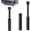 adspow 2 Pcs Supporto Scheda Grafica GPU, Supporto Scheda Video, Supporto in Alluminio per Scheda Video Nero Supporto GPU Altezza Regolabile, Plus (75-120 mm)