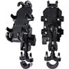 Bpjikxf Supporto Navigatore GPS Motocicletta Moto Supporto Per Telefono Per Manubrio Staffa GPS Antiurto Scooter Morsetto Universale Antivibrante Per Smartphone(Handlebar)