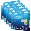 Panasonic Eneloop - Set di 5 x 4 batterie ricaricabili Ni-MH carine AA 2000 mAh + scatola di immagazzinaggio