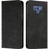 KOUYI Cover per Samsung Galaxy Note 9, Custodia Portafoglio,Cover Libro,Pelle Flip/Folio Case con [Funzione di Supporto] [3-Scheda Slot] [Magnetica] Antiurto (Nero)