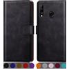 SUANPOT Cover per Huawei P30 Lite Blocco RFID Portafoglio Slot CarteSupporto Cellulare Magnetica custodia Pelle Sintetica Cover per Huawei P30 Lite Nero
