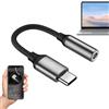 Generic Titolo da USB C a 3,5 mm Cuffie e caricabatterie, cavo da USB C a Aux Audio Dongle Cavo - Tipo C a Jack Dongle Adapter | Cavi jack stereo portatili per telefono, laptop, treccia di nylon