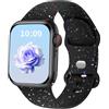 Msksjer Cinturino Sport Compatibile con Cinturino Apple Watch 46mm 45mm 44mm 42mm 49mm Ultra 41mm 40mm 38mm Donne Uomini, Ecologico Morbido Silicone Cinturini per iWatch serie 10 9 SE 8 7 6 5 4 3 2 1
