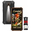Ulefone Rugking 2 Pro Rugged Smartphone Android 16, Octa-core 8GB+64GB/2TB, Telefono Indistruttibile 5.45 HD+ Vetro Corning Gorilla, 4550mAh/4G Cellulare Rugged 3 Slot/NFC/OTG/GPS/Gemini AI-Arancione