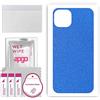 apgo BACK SKIN Film Pellicola protettiva Protezione Posteriore per Apple iPhone 13, skin sticker film foil vinyl Blu pastello opaco