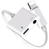 Carphone Warehouse Adattatore per cuffie e ricarica per iPhone 【Certificato Apple MFi】 2 in 1 Lightning a jack da 3,5 mm per cavo audio AUX Convertitore per cavo di ricarica compatibile con iPhone 14/12/13/11/XS/XR/8