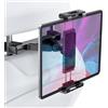 RZMZBY Porta Tablet Auto, Supporti Poggiatesta per Tablet, 360°Rotazione e Estensibile Porta Tablet per 4,7-12,9'' Smartphone/Tablet