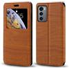 Shantime Custodia Flip in Pelle PU con Finestra Visibile e Chiusura Magnetica Invisibile Compatibile con LG Wing 5G, Protezione Totale