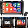 Techschermo Qualcomm 8 core 4GB+64GB Autoradio Android per Mercedes Benz Classe A/B/V W169 W245 Vito Viano W639 Sprinter W906, CarPlay Wireless Android Auto, GPS WiFi Bluetooth DSP Hi-Res Stereo
