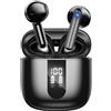 JBES Cuffie Bluetooth, Auricolari Bluetooth 5.4 In Ear Stereo con 4 Microfono ENC, 60 Ore Cuffiette Wireless Cancellazione Rumore, IP5 Auricolare per iPhone e Androide, Earbuds (Ossidiana)