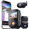 VANTRUE S1 Pro DMS Dashcam con ADAS per Taxi, Telecamera Auto Fronte e Interno 2.7K con Avviso Collisione e Rilevamento Stanchezza, Visione Notturna STARVIS 2, WiFi 5GHz, Conforme al RGPD