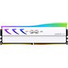 Silicon Power SP016GXLWU60FFSL - Modulo di memoria RAM DDR5 16 GB Storm RGB 6000MT/s (PC5-48000) 288 pin CL36 1,35 V UDIMM Desktop RAM SP016GXLWU60FFSL Bianco