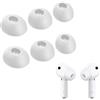 BeisDirect 6 cuscinetti auricolari in silicone per Huawei Freebuds 4i/5i, cuscinetti di ricambio in gomma, accessori per auricolari (bianco)