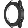 Szaerfa Guarda telaio protettore caso di copertura con lunetta Anello Loop Cover per Xiaomi Watch S3, Smartwatch TPU Custodia protettiva Accessori di sostituzione (Nero)