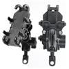 Bpjikxf Supporto Navigatore GPS Motocicletta Moto Supporto Per Telefono Per Manubrio Staffa GPS Antiurto Scooter Morsetto Universale Antivibrante Per Smartphone(Mirror shock asb)