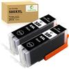 JoyPrinting PGI 580 XXL Cartucce per Canon 580 XXL Multipack per Canon tr8550 Cartucce Compatibile per Pixma TS705 TS6350 TR8550 TS8350 TS9550 TS6351 TR7550 TS6150 TS6151 TS6250, 2 Nero