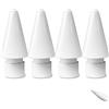 Newaner 4 Punte compatibili con Apple Pencil 1 e 2 Generazione, Apple Punte per iPad PRO Apple Pencil 1 e 2, Punte di Ricambio con 4 Custodia in Silicone e Una Scatola di immagazzinaggio