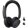 Yealink BH74 UC Cuffie Bluetooth con microfono, 6 microfoni con cancellazione del rumore tramite intelligenza artificiale,Cuffie wireless per il lavoro,32 ore di conversazione,Microsoft Teams