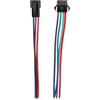 FONGKNOX 10 paia di connettori LED a spina maschio femmina SM a 4 pin, lunghezza 10 cm, cavo di collegamento madre per controller LED 24 AWG per kit adattatore per fascia luminosa LED RGB 5050 3528 WS2801