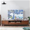 DVMSIEF Copertina TV Paraluce for televisione con forza elastica paesaggistica, tessuto antipolvere for TV, 32-75 pollici, stile cinese semplice e moderno(08,47-50 inch)