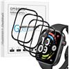 NEWZEROL 4 Pezzi Pellicola Protettiva Compatibile per Xiaomi Redmi Watch 6 | [Copertura del Bordo] 3D Film Bordo in Fibra di Carbonio Protettivo Antigraffio Alta Risoluzione Senza Bolle