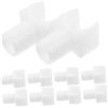 LIFKOME 10 Pezzi Blocco Supporto per Sedia a Rotelle Abs Bianco | Guida Binario Sedile, Ricambio per Carrozzina Motrice, Migliora Comfort e Stabilità