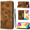 LSPCASA Custodia con Google Pixel 10/Pixel 9 6.3 pollice Premium Pelle PU Flip Protettiva Cover Con Slot Per Schede e Funzione Supporto Custodia Cover Portafoglio con Google Pixel 10/Pixel 9 Marrone