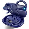 Conyat AI Cuffie Traduzione, Bluetooth 5.4 Auricolari traduttori in Tempo reale con 164 Lingue, 58 Ore Open-Ear Cuffie Traduttore Simultaneo Vocale con 7 Modalità per Viaggi, Studio, Affari, Blu