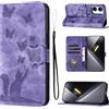LSPCASA Cover per Xiaomi Poco X8 Pro Max 6.83" Custodia Cover Premium Pelle PU Portafoglio a Libro Flip Case Con Slot Per Schede e Funzione Supporto Gatto farfalla Case per Poco X8 Pro Max Viola