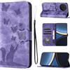 LSPCASA Custodia con Xiaomi Poco F7 Pro 6.67 pollici Premium Pelle PU Flip Protettiva Cover Con Slot Per Schede e Funzione Supporto Custodia Cover Portafoglio con Xiaomi Poco F7 Pro-Viola