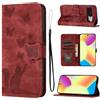 LSPCASA Custodia con Google Pixel 10/Pixel 9 6.3 pollice Premium Pelle PU Flip Protettiva Cover Con Slot Per Schede e Funzione Supporto Custodia Cover Portafoglio con Google Pixel 10/Pixel 9 Rosso
