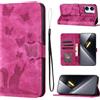 LSPCASA Cover per Xiaomi Poco X8 Pro Max 6.83" Custodia Cover Premium Pelle PU Portafoglio a Libro Flip Case Con Slot Per Schede e Funzione Supporto Gatto farfalla Case per Poco X8 Pro Max Rosa