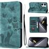 LSPCASA Cover per Xiaomi Poco X8 Pro Max 6.83" Custodia Cover Premium Pelle PU Portafoglio a Libro Flip Case Con Slot Per Schede e Funzione Supporto Gatto farfalla Case per Poco X8 Pro Max Verde