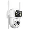 ANBIUX 2K Telecamera WI-FI Esterno con doppio obiettivo