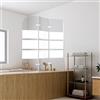 Jaxguom Pannello doccia per vasca e bagno, 120 x 140 cm, 3 pezzi, pieghevole, con vetro di sicurezza ESG da 6 mm
