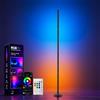 Sylvwin Lampada da terra a LED, lampada angolare a LED con app e telecomando, sincronizzazione musicale, lampada smart da 16 milioni di colori per soggiorno (160CM-1PC, RGB 160CM -1PC)