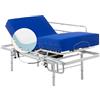 Geriafy - Letto Articolato 90x200 cm | Gambe regolabili | Materasso in Memory Foam Impermeabile da 20 cm | Sponde Letto