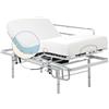 Geriafy - Letto Articolato Rinforzato con materasso in memory foam da 20 cm Tencel | Piedini Regolabili | Sponde Letto abbattibili (90x200 cm, Telecomando via cavo)