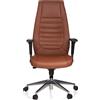 hjh OFFICE Sedia professionale direzionale VITORO Sedia da ufficio ergonomica con braccioli (regolabile in altezza) Sedia girevole in per ufficio, casa