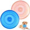 Necdeol 2 Pezzi Frisbee per Cani, 18.5 cm Frisbee Giocattolo, Freesbe di Gomma, Dischi Volanti per Cani, Addestramento Facile da Trasportare Disc Dog, per Cane Giochi Outdoor Dog Formazione Fetch Toy