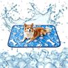 Embhlitfe Tappetino refrigerante per cani e gatti, tappetino rinfrescante per cani, in seta di ghiaccio blu, tappetino rinfrescante per cani, coperte rinfrescanti, lavabile, letto auto-rinfrescante