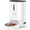 DUDUPET Distributore Automatico Cibo Gatti- Dispenser Cibo Gatti 4L con Funzione Timer e Registrazione Vocale di 10 Secondi e con una Ciotola in Acciaio Inossidabile, 6 Pasti al Giorno